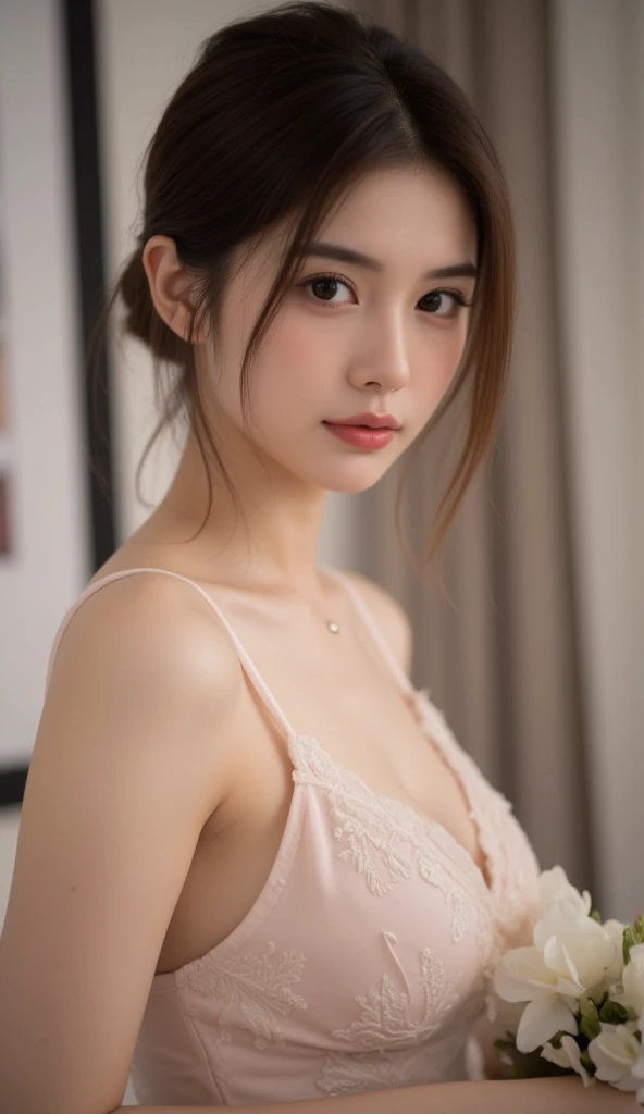 (Wearing Lingerie Top Suspender), (((HIJAB MALAY GIRL))), masutepiece, High quality, UHD 32K, Realistic face, Realistic skin feeling , A Japanese Lady, , , Very cute and baby-like face, (((FLAT CHEST))), (MATRIX WORLD), ((look In front at the camera and SADNESS)), (((CUTE GIRL))), ((RED LIPS)), ((CHUBBY)), (undress, work welding iron on the oil rig