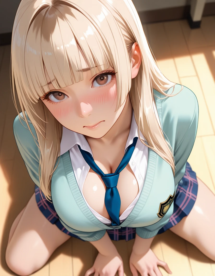 (学校のuniformの女の子と太った裸の中年男性), Licking the neck, Tabletop: 1.3), (Maximum resolution: 1.2), (Ultra HDTV: 1.2), Cinematic Light, Ultra HDTV, (細かいeye and skin), (Detailed facial features), nffsw, 8k resolution, Sharp focus: 1.2, Perfect Style, Beautiful Face, Perfect body, Accurate, Anatomically correct, Very detailedな顔と肌の質感, 細かいeye, ダークブルーのeye, double eyelid, Thin eyebrows, Glitter Eyeliner: 1.2, natural cheeks, Glowing Skin, Fair skin: 1.2, Small shiny necklace and earrings, (Glossy lips: 1.4), ,Best image quality, masterpiece, 超High resolution、Wavy Hair、Blonde Hair、Short Hair、Tatami room, (she gets on all fours),((A man grabs my hips from behind))、(uniform)、Her waist is glamorous、(深夜のTatami roomの上で四つん這いになる)、Straight hair、Heavy bangs、blush、dislike、Sheet、Dramatic lighting、18-year-old、slouch、Stick your butt out、(Focus on the face)、Sweaty、(close ~ eye、Through clenched teeth)、A man puts his penis inside his girlfriend、Dog Style Sex、Pleated mini skirt、Open shirt、Fold your sleeves、bracelet、Thigh whip、Anime Style、、(eyeを閉じる)、Zoom in on face、View from below、High resolution,Very detailed,Dramatic lighting,Beauty and beauty,masterpiece,highest quality,Very detailed,Variegated,Most detailed information、shining eye、fine eye、Perfect Face、Mysterious、anger、Drooling、((Through clenched teeth))、(Her skirt is flipped up and her butt is exposed)、Vaginal intercourse、eyeを閉じる、doggystyle、((1 boy and 1girl are having sex))