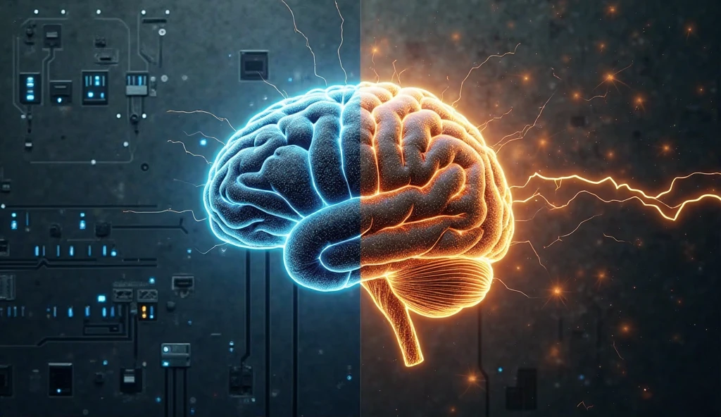 Create an image of human using 100% of their brain 