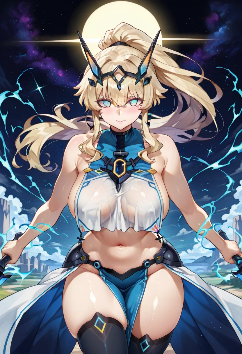 Woman in a golden transparent dress,View Viewer,(((Huge breasts, University of Kili))),Slim waist,(Navel exposed,Bare waist), long hair, extreme detailed details,High-end real station, Heavy rain scene, Detailed fantasy art, Stunning character art, Beautiful and exquisite character art, Beautiful gold and silver armor, Very detailed, girl in shining armor, Exquisite headpieces and jewellery,crystal jewelry filigree, Galaxy, Stunning visuals, (Dynamic Stripes, light track:1.2), Vibrant colors,