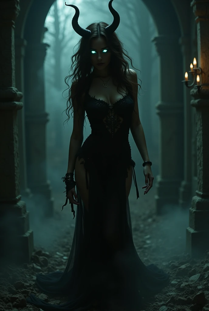 a seductive female figure,occult,cthulhu,dark fantasy,eldritch horror,dark ethereal,dramatic lighting,dark gothic,dramatic pose,highly detailed,intricate details,cinematic,chiaroscuro,moody colors,dramatic atmosphere,(best quality,4k,8k,highres,masterpiece:1.2),ultra-detailed,(realistic,photorealistic,photo-realistic:1.37)
