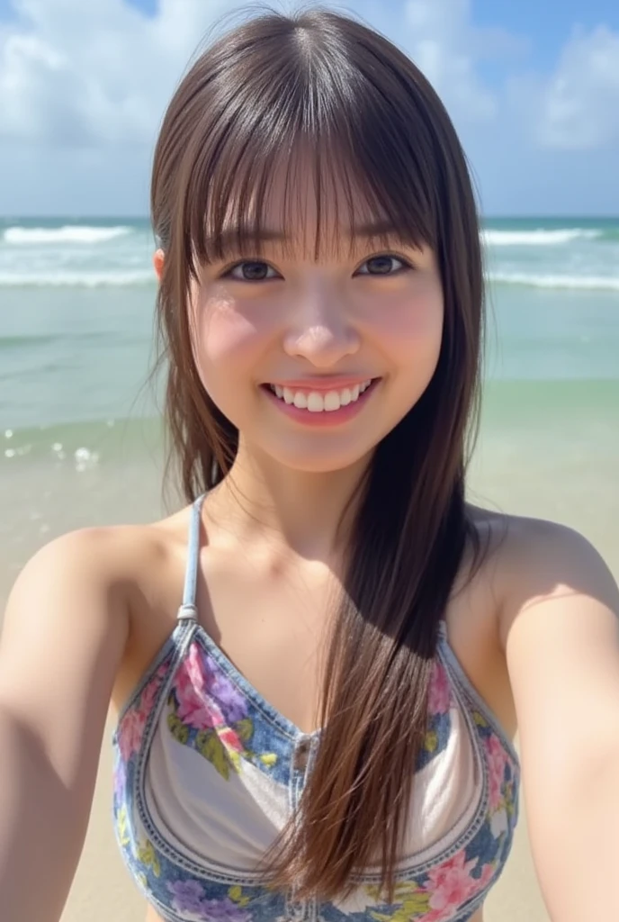 (Realistic、Like a photograph、Live Action、, Realistic, RAW Photos, Best image quality: 1.4), Single-lens reflex camera、RAW Photos, Highest quality, Realistic, Very detailed CG Unity 8k wallpaper, Written boundary depth, Cinematic Light, Lens flare, Ray Tracing, Realistic background、Many people:1.4、(Beach volleyball player:1.4、uniform:1.3、Volleyball uniforms that fit snugly against the skin、Toned body)、((Ultra-dense skin))、 woman,Cute Japanese volleyball player、((Receiving posture、((whole body:1.5))、During the game:1.1、Smiling at the beach))、Pink inner color hair、short hair:1.2、tie your hair with a hair clip、I like that style、stylish、Very detailed、Pay attention to the details、Perfect outfit、(Sunburned skin)、Beautiful legs:1.1，View from below