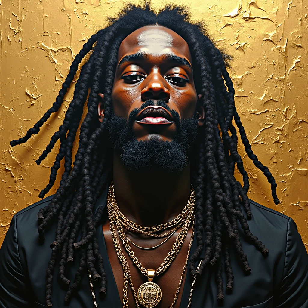 One person、reggae、male、Black、Raster Color