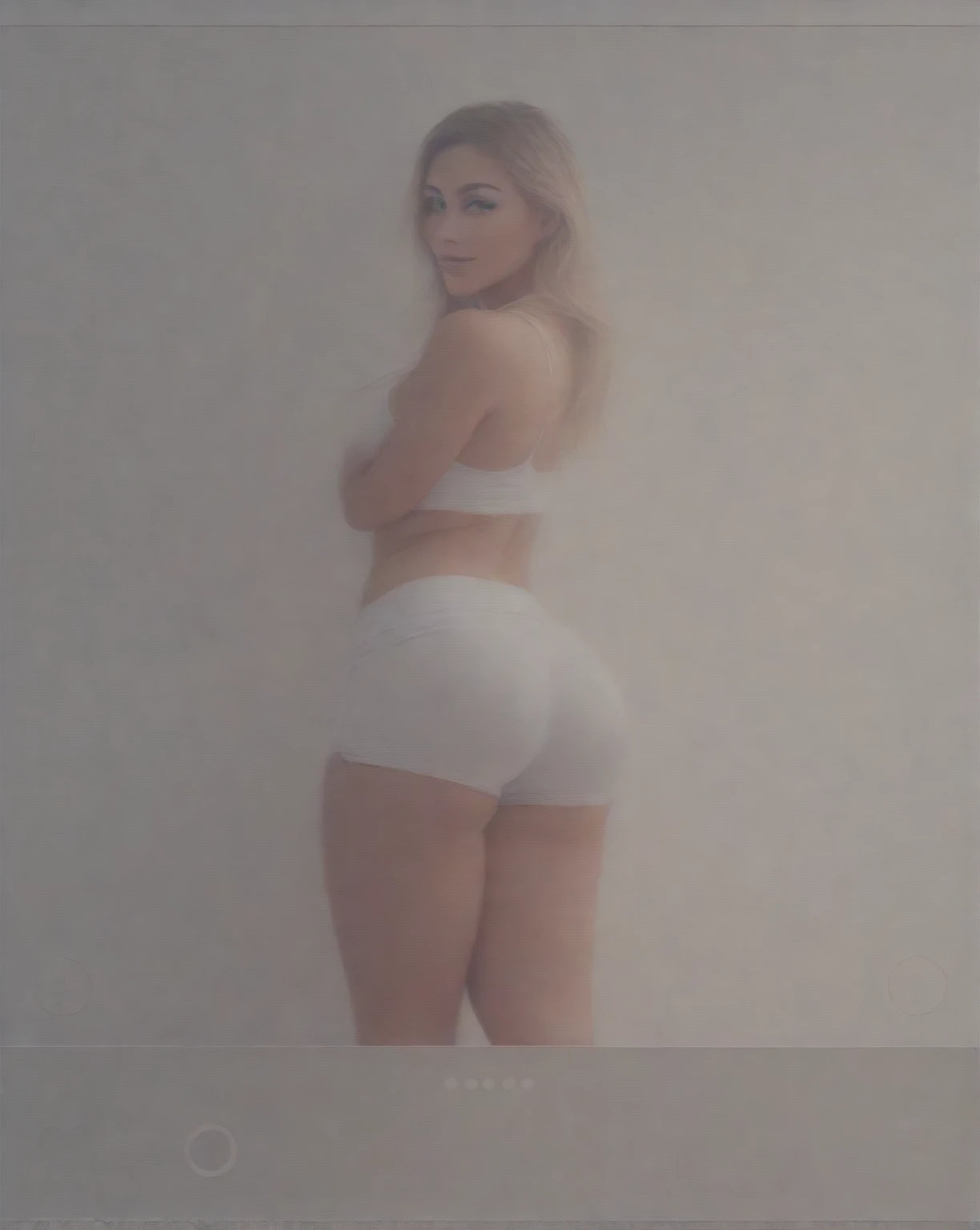 the most beautiful woman ever, this white redhead woman with freckled skin named Lagertha, ((( extremely pale bright, bright skin ))), ((( short orange hair arranged in a top bun with bangs ))), lovely, beautiful naked butt, freckles, perfect realistic female naked round ass, perfect naked snub ass, white background, ((( very intense bright lighting directly in her entire body, making her skin look paler ))), ((( rose, pinkish skin ))), ((( curvy female body ))), ((( very clean pale skin ))), ((( fully naked ))), ((( fully freckled ))), ((( freckles all over her body ))), ((( glowing sapphire eyes ))), ((( tiny mouth )))