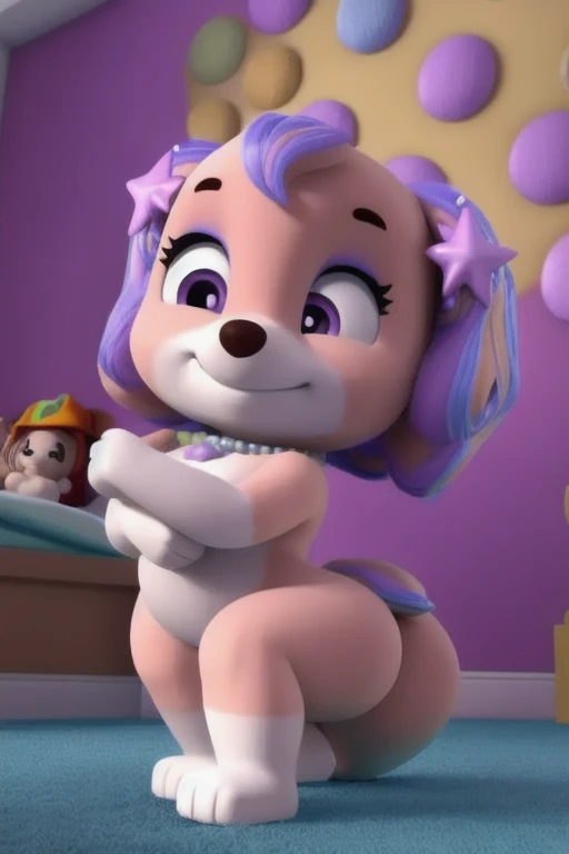 1 boy, Furry, blue fur, Gumball Watterson, effeminated male, bedroom, fat ass, wide hips, curvy male, flat chest, femboy, full body, voluptuos, masterpiece, ultra high quality, detailed hands, detailed body, detailed face, small penis, cheerleader outfit, heels, shortstack, creampie, cum on anus, cum on floor