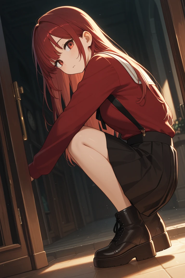 dark red bloomers