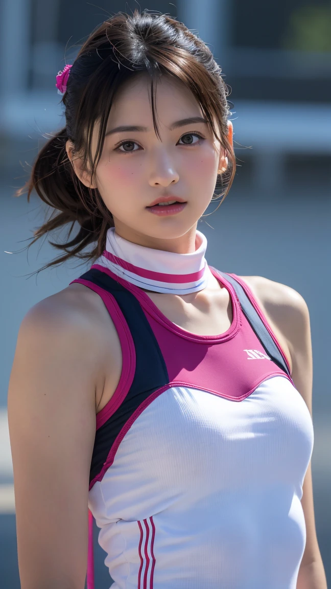 (8k, RAW Photos,Highest quality, High resolution:1.1), (超Realisticな:1.4),(Realistic, Realistic:1.3),The Beauty of Japan、Rhythmic gymnastics club、Rhythmic Gymnastics Uniform、((Upper Body:1.3))