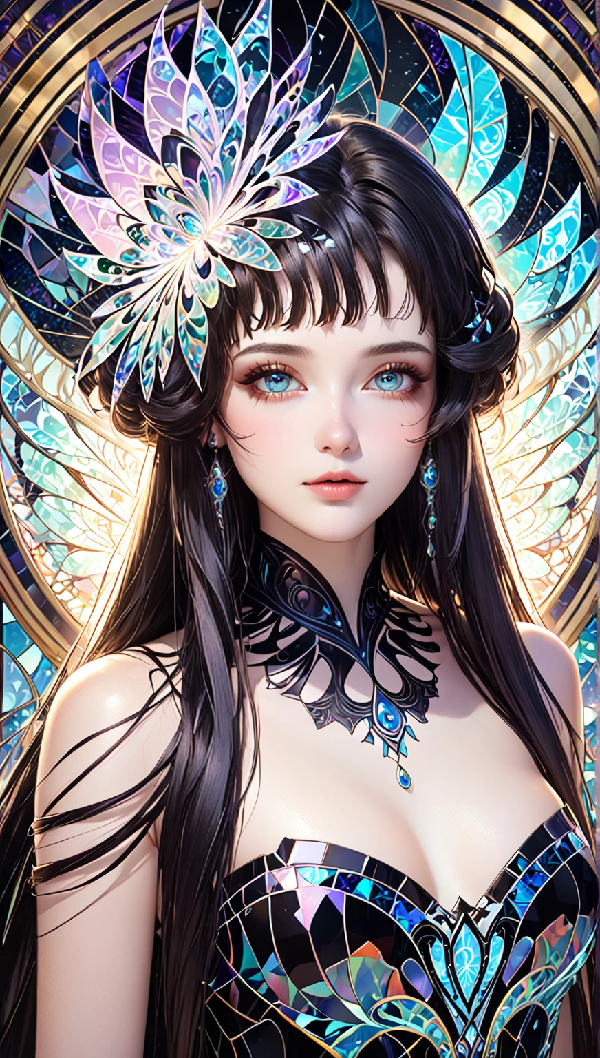 (table top, highest qualityの, highest quality, official art, (beautiful and aesthetic:1.4), (watercolor painting:1.4) ),  (Tsukuyomi:1.5), God of Japanese God Stories々々, fleeting beauty, A mysterious god illuminated by the starry sky, god&#39;grace, Calm and meditative look, flowing heavenly clothes, A dazzling silver glow illuminates the night view, Dance of shadows and lights, whispers of ancient legends