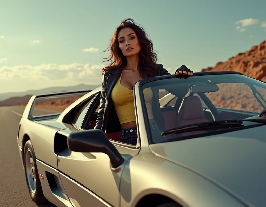 Japanese woman in a black bikini standing in front of a car, beautiful model girl, photo of slim girl model, beautiful girl model, gorgeous chinese model, sexy girl, bikini model, red dress, japanese model, gorgeous bikini model, beautiful girl model, wearing two - piece swimsuit, gorgeous super car, white Porsche 928, 21year old female model, Haruka Ayase