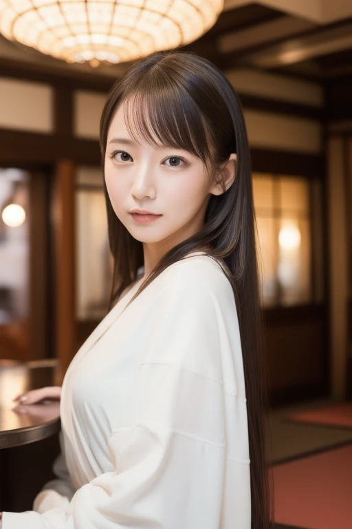 Yurika Okamoto、Age 35、Straight long hair、Tight eyes、Fox Eyes、Unclothed appearance