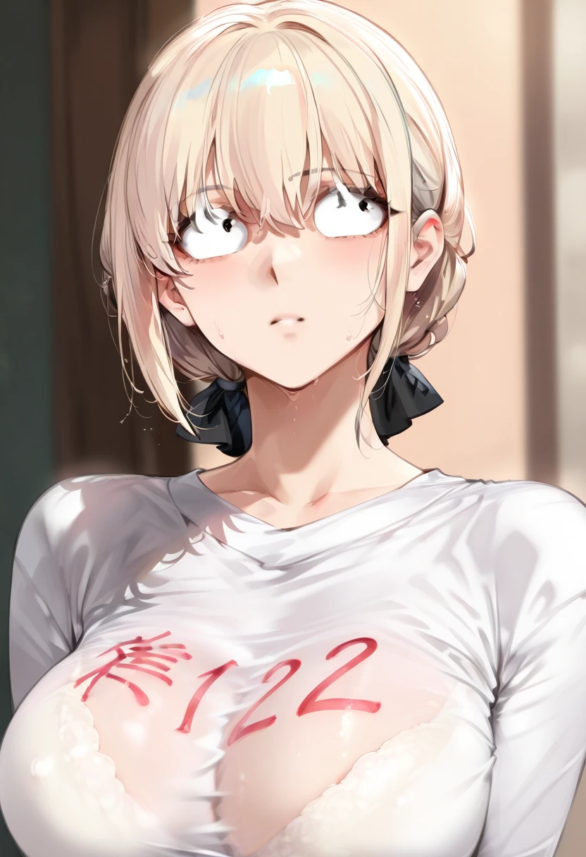 1girl,breasts,makima (chainsaw man),ringed eyes,red background,solo,large breasts,smile,looking at viewer,navel,braided ponytail,braid,red eyes,simple background,open clothes,no bra,bangs,underboob,long sleeves,grin,upper body,jacket,monochrome,long hair,sidelocks,stomach,parted lips,clothes lift,from below,shirt,suit,spot color,formal,red theme,pants,hand up,