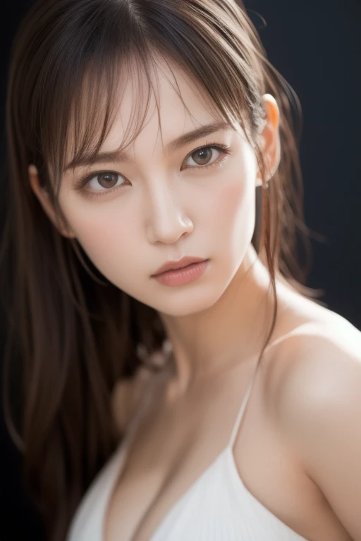 (Small Tits), (18-year-old), (very small head), dawn, sunlight, (Perfect body:1.1), (8K), (Very delicate and beautiful), (Highest quality:1.0), (Realistic), Realistic Shadows, (High resolution:1.0), Detailed skin, Very detailed, the body is slim, (Beautiful Hair, Real Hair, Thinning hair), blush, Realistic, Realistic Face, Realistic eyes, Small eyes, smile, (eyeliner), (mascara), (eye shadow), whole body、Open leg pose、Nipples、naked、Thick pubic hair、ponytail、background(white)