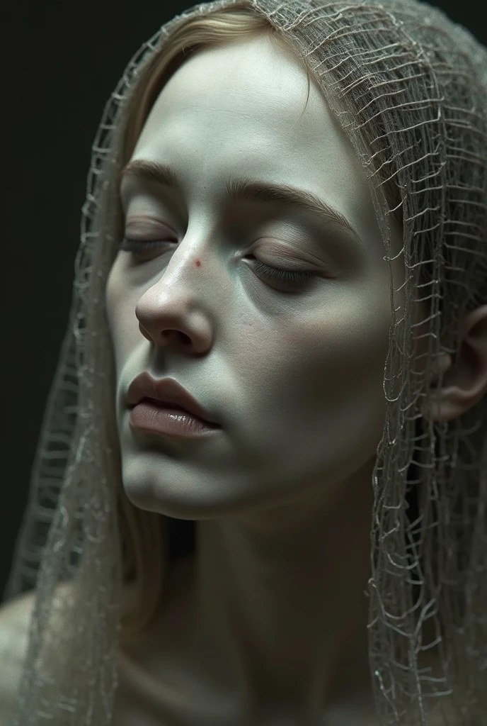 a realistic detailed portrait of a 13 year old skinny girl, naked, standing in a wooden pillory, legs open, looking scared, wet and covered in cum, dramatic lighting, hyper realistic,masterpiece,8k,cinematic,octane render,highly detailed,intricate details,beautiful eyes,lush lips,sharp focus,photorealistic,volumetric lighting,dramatic shadows,natural skin tones,high quality,exquisite detail