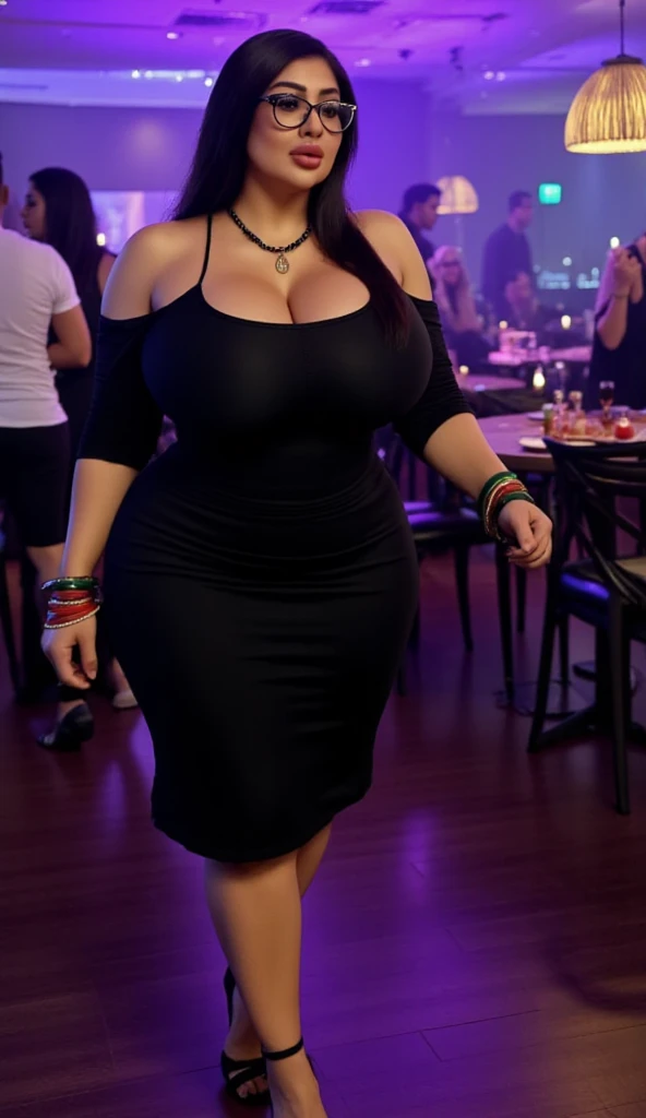 sexy bbw, prostitute, Nightlife, Karaoke bar, full body photo