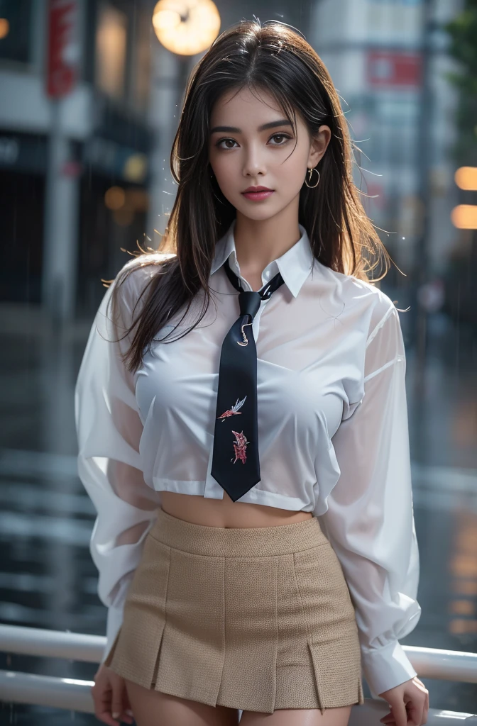 (((The lower part of the body is bare))), (((Long collar blouse))), (((Loose shirt))), ((((Long shirt with hem)))), ((Small Panties)), Smiling smile, (NSFW), 1womanl, 独奏, 24 year old, 7headed body, (Ideal ratio body proportions), (Composition from head to thigh), erectile nipple, Sexy body, Wet, short-hair, Dark hair, small tits, A slender, Small buttocks, beauty legs, Skinny Legs, surrealism, Cinematic lighting, depth of fields, One-person viewpoint, F/1.8, 135 mm, nffsw, masutepiece, ccurate, ((Anatomically correct)), Textured skin, Super Detail, high details, High quality, awardwinning, Best Quality, hight resolution, 8K