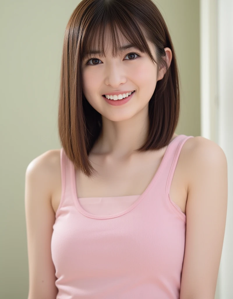 hight resolution、high-level image quality、in 8K、Real live-action、生a picturegraphy、top-quality、masterpiece、超hight resolution、生a picture、ren、Beautiful fece、masutepiece、((Obscene content))、For adults、charm of 、absurderes、((((Japan elementary school students))))、Japan Girl、((8years old))、((with round face))、((Tanuki face))、((Cute little face))、(((((Shy laughter)))))、de pele branca、((chubby figure))、Juvenile physique、Smaller chest、kne、 thighs thighs thighs thighs、Somewhat short、Anatomically correct neck、独奏、fullllbody、Very nice、(((wearing a white long tank top)))、Ruffled Tank Top、 ((Pubic area))、(Mansuji)、((White panty))、Are sleeping、(Photorealsitic:1.37)、Photon mapping、Realistic、Radio City、Physically Based Rendering、depth of field rally background、a picture、(((a junior idol in Japan)))、Sparkling eyes、shiny lip、too bright natural light、The Bright Sun、Too bright sunlight、(((((8years old)))))、(((Pubic area)))、(Mansuji)、to stand、Open your legs、Open your crotch、(Slimed、small tit、flat boobs、small tit)、Only one person,Short hairstyles、Short-cut hair、(inside in room),(((Alone)))(show me your flat chest)、flipping up shirts、Turn up the hem to expose your chest、(shairband)、Look back
