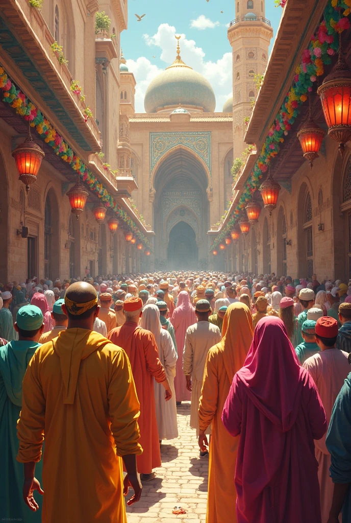 Farmers are coming out of the mosque, with new enthusiasm on their faces.