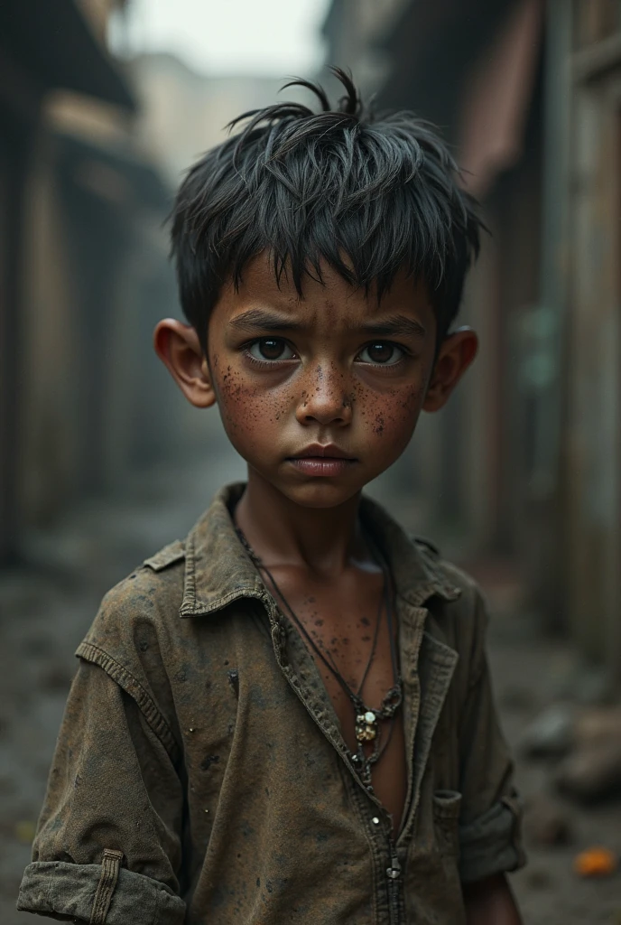 (photorealism:1.2),  Homeless boy with book-shaped hairstyle Define the hairstyle further 
