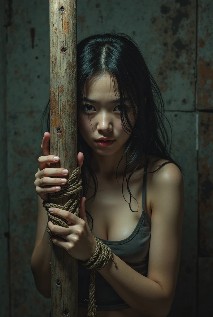 Her hands are tied