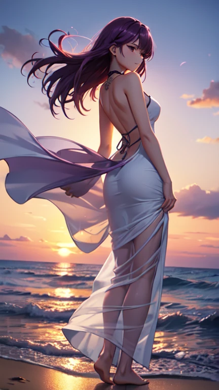 Official Art, Integrated 8K wallpapers, Very detailed, masterpiece, Best image quality,Ultra Wide Angle,night,woman,Standing by the salt lake,The water is like a mirror,Reflecting the sky,Look up at the sky,The Milky Way is in the sky,Dynamic Angle, Grace, Bright colors