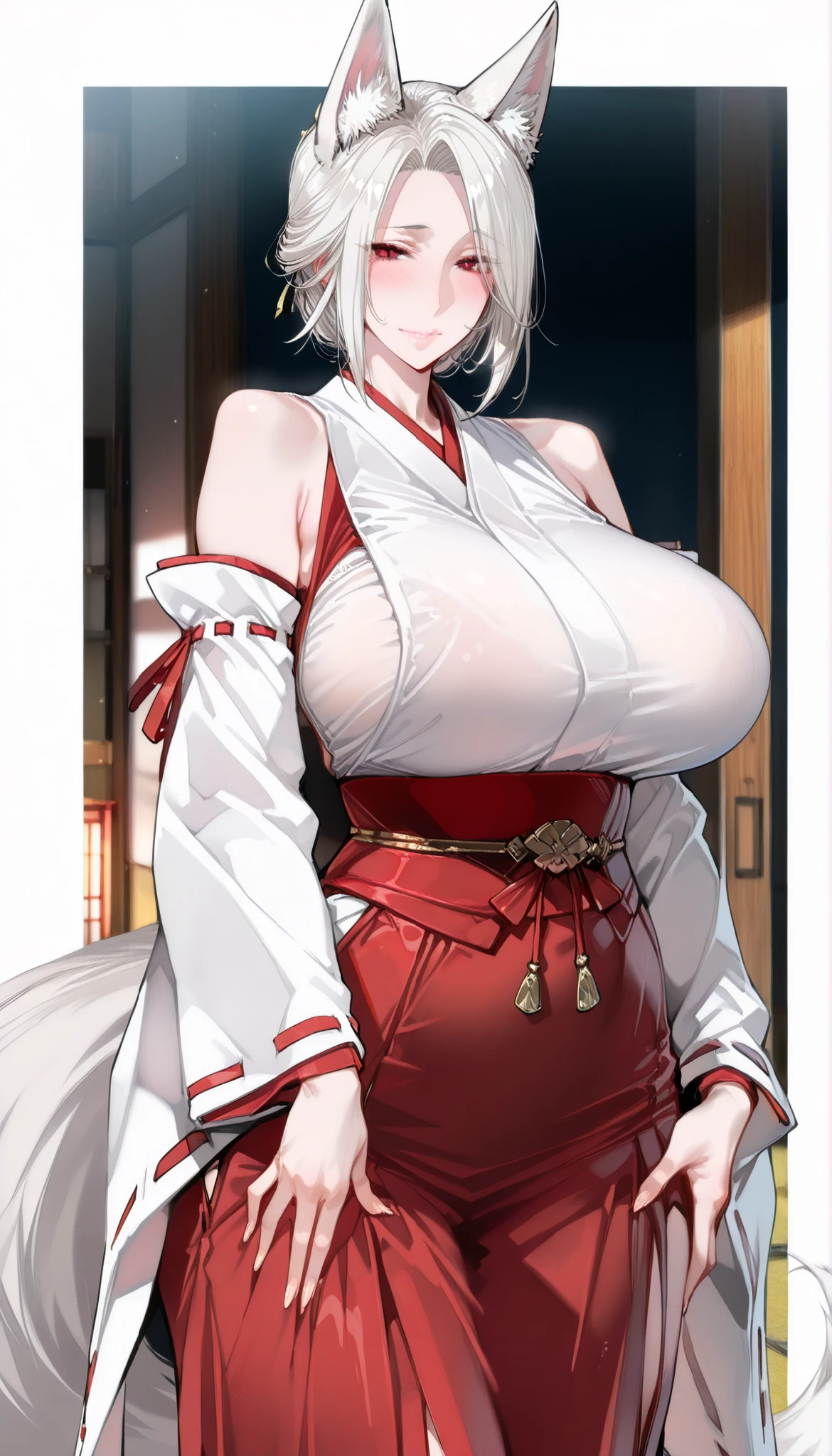 Beautiful samurai ,(((simulated handjob))),open mouth,trending on artstation, Sharp focus,, Intricate details, Highly detailed,, intricate face details,Curvy physique, Thick body,(No bra), naked,Japan mature female,(cameltoe),((Sexual suggestiveness)),at the palace,vibrant, 4K, Intricate details, big breasts enchanting, Professional manufacturing, 12k resolution,Seductive smile