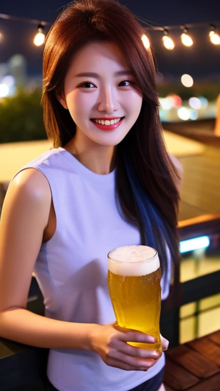 8K、top-quality、masterpiece、超A high resolution、photo-like、beautiful japanese female、Elegance、There is a good、Double eyes、Gentle face、Beauty of the wind、Moist beauty、short-cut、The eyes are far away、Transparent atmosphere、Beautiful face、Raised corners of the mouth、Tanuki face、wrist watch、a necklace、A bracelet、Gradient lighting、1girl in、Delicate skin、Look into the distance、Brown-eyed、up chest、the shape of the chest is clear,,,,,,,,,,,,,,,,,、medium boobs、breasts are medium. 、Raw photography、(pureerosface_v1:0.5)、realistic proportions、Front button、I can see my、pleatedskirt、want me、Take your eyes off、total darkness、subject、Lean、Look here、Shoulder bag、deep in the night、Ass big、big butts、bbw、Bangs shed to the side、organize your hairstyle well、short-cut、eyes to eyes、Moist beauty、Shinjuku、Skyscrapers、Downtown at night、nighttime scene、Beer Festival、Beer Event Venues、nigh sky、SLR、blows wind、Walk、Laugh、crouching down、Sit on the ground、Angle looking down from above、look up at viewer、Looking Up、Holding a can of beer in your hand、intoxicated、happily laughing、Canned beer、Canned beer in hand、slightly drunk、Happy expression、Drinking beer、Sense of openness、Ecchi atmosphere、Holding a can of beer、Ebisu Beer、(black hair) (long black hair) (perfectly proportioned) (realistic skin) ((medium sized breasts)) ((photo realistic))