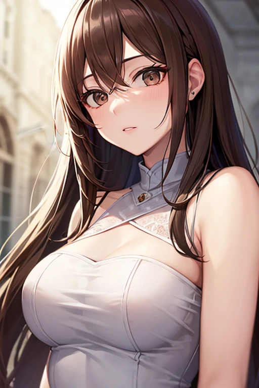 (8 o&#39;clock, best quality: 1.2), Very detailed, solve it completely, (actual, actual photo: 1.37), portrait, HD RAW color photograph, Career Arrest, HD and beautiful, HD, 8 o&#39;clock Image wallpaper, stunning details, Large file size, Very detailed beautiful girl, Very detailed face, Contoured eyes, The skin texture is delicate., Each feature is carefully displayed., Fine finger contours., The shape of the nose is very precise., Expressive lips, perfect anatomy, The background is not blurred, A story, (20:1.2), twenties, cute girl, actual