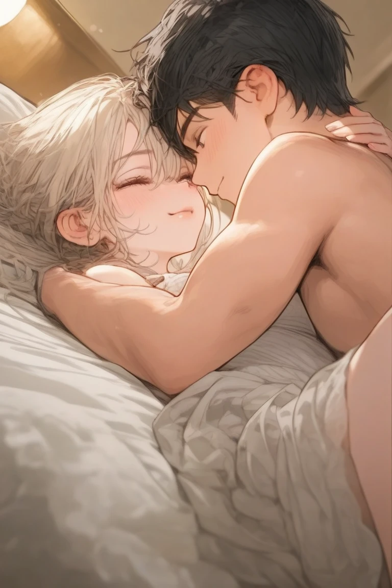 (Giving a blowjob to a 10 year old boy20Old woman)、Oneshota、Puzzled、Embarrassed、Bed、Hotel