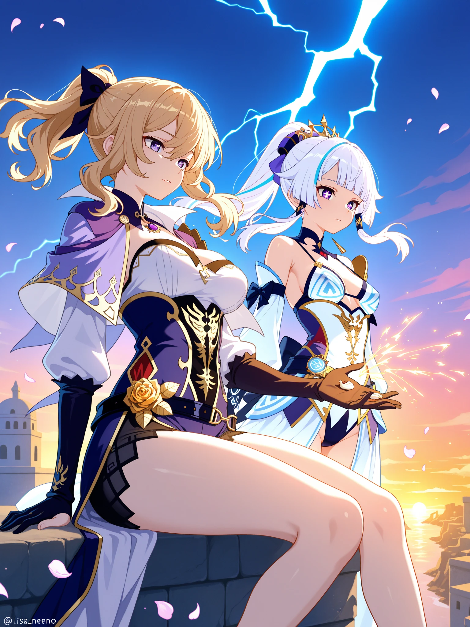 um desenho animado de uma mulher com uma espada e um vestido azul, protagonista feminina 👀 :8, Menina da armadura, knights of zodiac girl, hero 2 d fanart artsation, Cushart Kenz, she is ready to fight, valkyrie style character, Armadura azul, portrait knights of zodiac girl, coriolios rpg estilo de arte, final fantasy tactics character