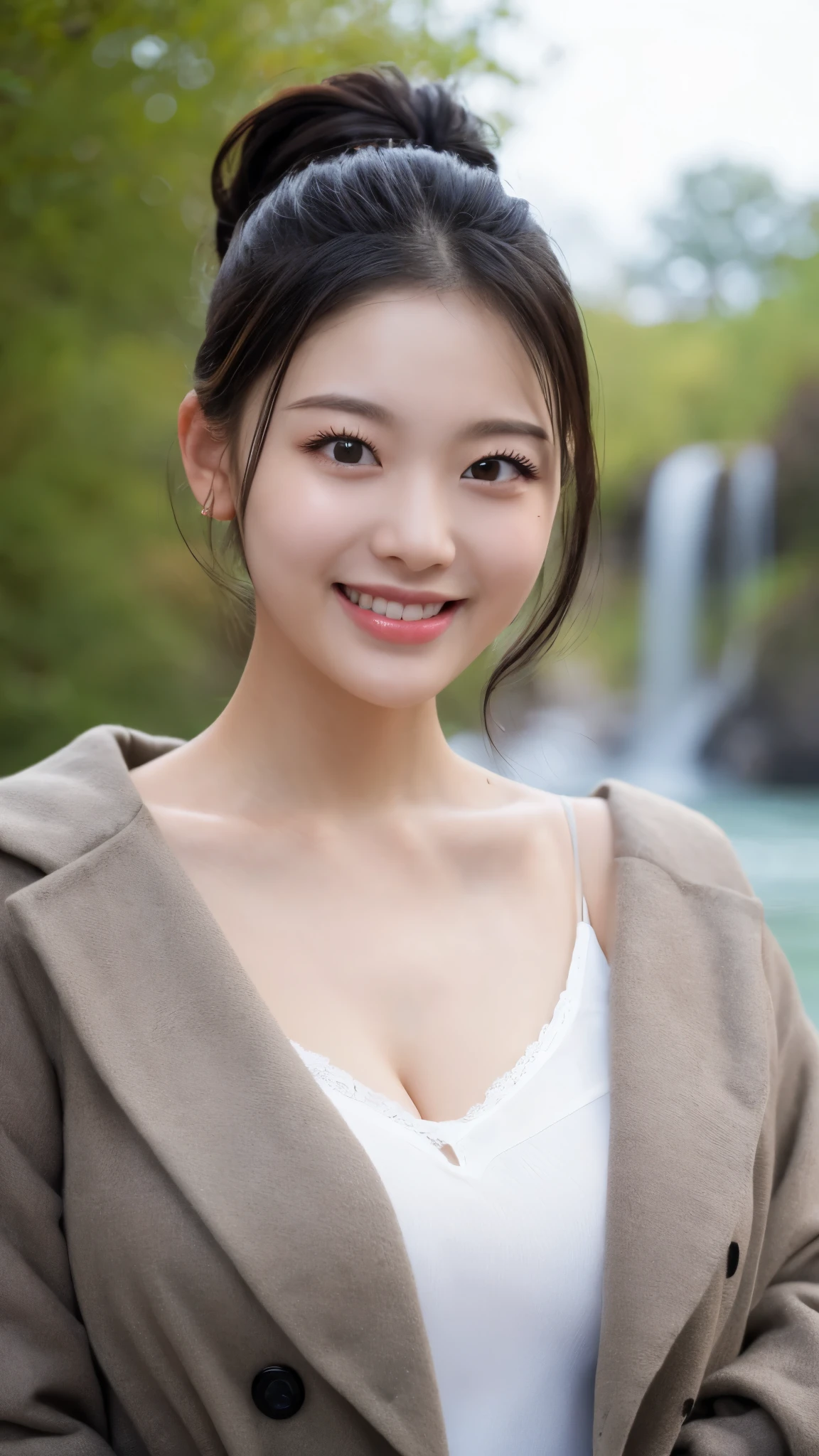 nsfw,girl,(best quality), (high_quality),fullbody,naked, nudity,4k,8k, RAW photo,(intricate_details), (ultra-detailed),(distinct_image),(a professional photo of japanese girl),masterpiece,looking at viewer,colored_skin,dark_skin,
landscape,Very beautiful forest landscape,

Japanese  princess, 15-year-old,breast reduction, (best quality), (high_quality),4k,8k, 
( smile),round face, (white blouse:1.3),((ultra-detailed clothes) ), ((ultra-detailed clothes wrinkles)), ((ultra-detailed hair)), ,front, whole body, beautiful cute eyes, 
masterpiece, best quality, 8k

