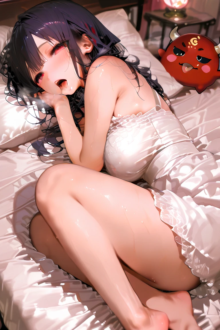 hight resolution, top-quality, ultra-quality, The ultra-detailliert, lighting like a movie、full of sweat、Wearing sweat、(sexy precure wedding)、、、(My whole body is sweaty、after sex、show off your pussy、not wearing underwear、accurate anatomy、beautiful nipples)、Obscene atmosphere、Front Camera Angle