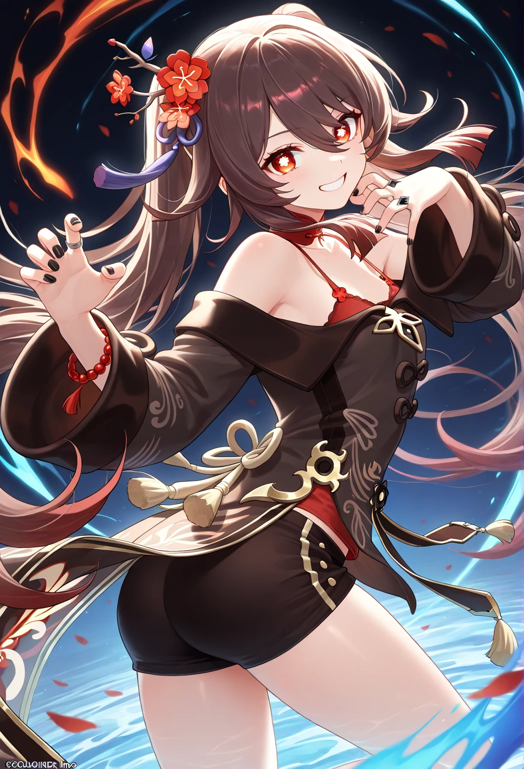 (((1girl))), ((best quality)), ((masterpiece)), ((ultra-detailed)), (illustration), (detailed light), (an extremely delicate and beautiful), (beautiful detailed eyes), (sunlight), ((extremely light)), ((extremely clothes)), (((hyper detail))),(((((front lighting))))),(((((front light))))),
((((quite adorable and sexy Warock's robe with a brief skirt and magical hairband))), (((Novice Warock))),
,
(((wavy long hair))), ((((dark brown hair)))), (((long hair))),
(((dark orange eyes))),
((((whole body)))), aged 16 to 18, ((((())))), ((((very adorable young girl)))),
((condescending expression)), ((mischievous smile with sexual satisfaction)), (((extra adorable))), (((((extra slender shape))))),
(((((extremely beautiful detailed face))))),
(((dynamically attacking enemies by a spell of Sparks))), (((elegant magic boots))),
(Dutch angle), (((elegant magic gloves))), ((transparent magical underskirt)), (a little bit exposed adorable magical panties)