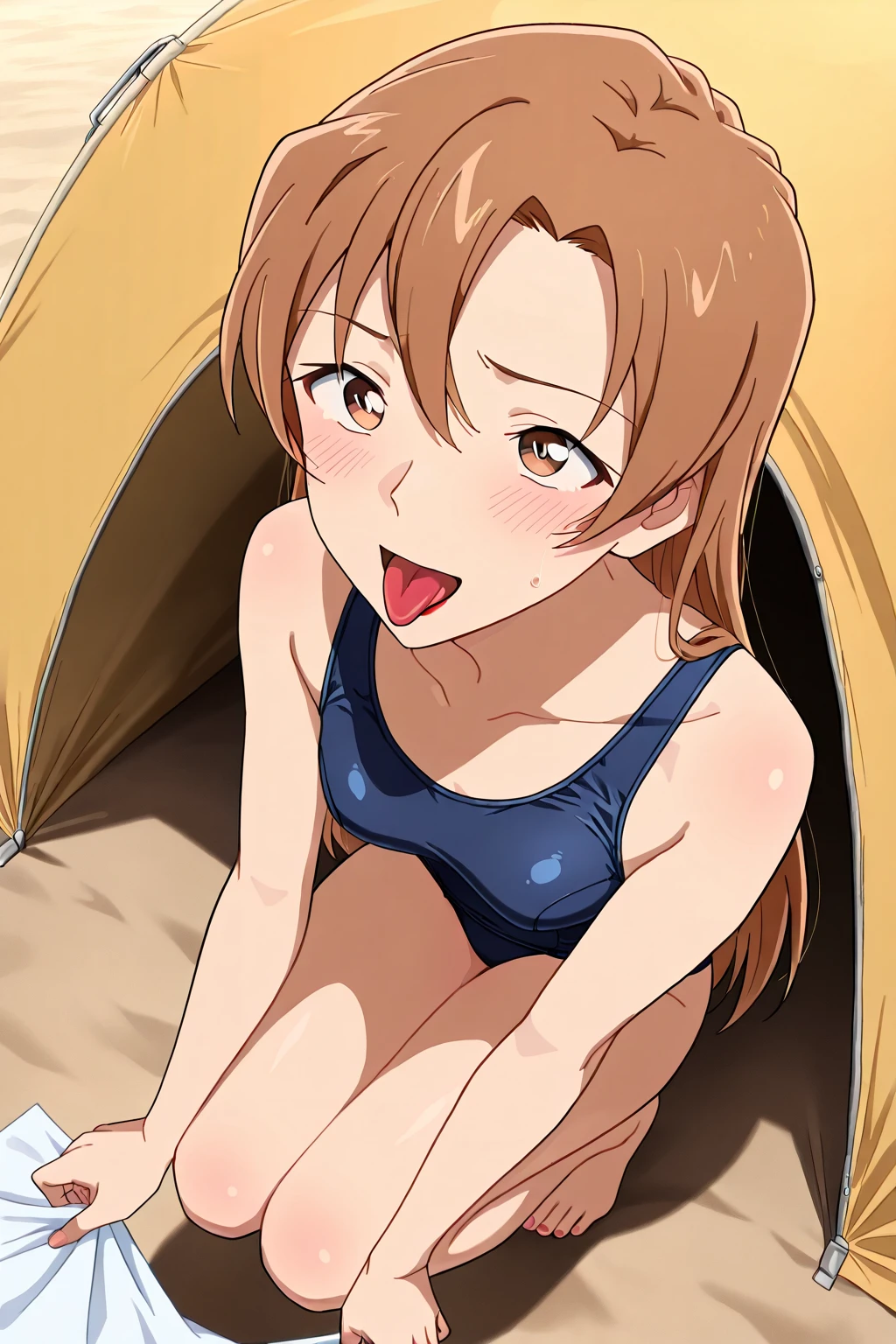 NSFW,masterpiece,Highest quality,High resolution,Very detailed,Madoka Higuchi\(The Idolmaster Shiny Colors\),Summer Hair、High quality sexy bikini、Halter neck、Floral,beach,Palm tree,Rock Shade,Parasol,gravure,(Lustful face),Angry face,Grit your teeth,Drooling,(Ahegao),blush,Wet,(Strong young man),Picking Up Girls,(Mating),heart,(Have sex),Lying down,Lying on your back,Leg spread