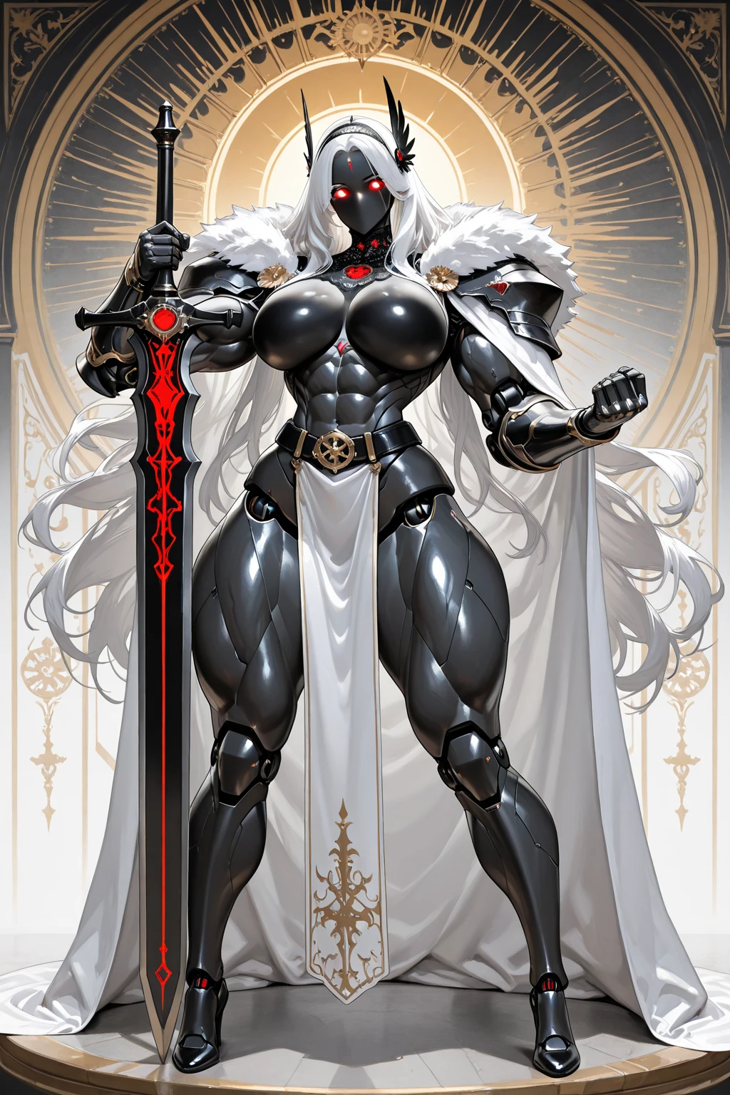 a fantasy epic illustration (Julie Bell style: 1.5)) of a drow elf thief holding a large diamond in a vault, a female drow  elf thief, (dark grey skin: 1.5), black and color, full body, (small pointy ears), dynamic hair color, dynamic hair style,  ultra detailed face, wearing white leather leotard, white leather pants, busty, small cleavage, high heel boots, she is happy for reaching her goal, success, holding a large sized (red diamond: 1.3), brilliant diamond, many facets, many colors diamond, fantasy safe vault background, torchlight, vibrant, Ultra-high resolution, High Contrast, (masterpiece:1.5), highest quality, Best aesthetics), best details, best quality, highres, 16k, [ultra detailed], masterpiece, best quality, (extremely detailed) RAW, (ultra details, Masterpiece, best quality), art by mooncryptowow, Cinematic Shot