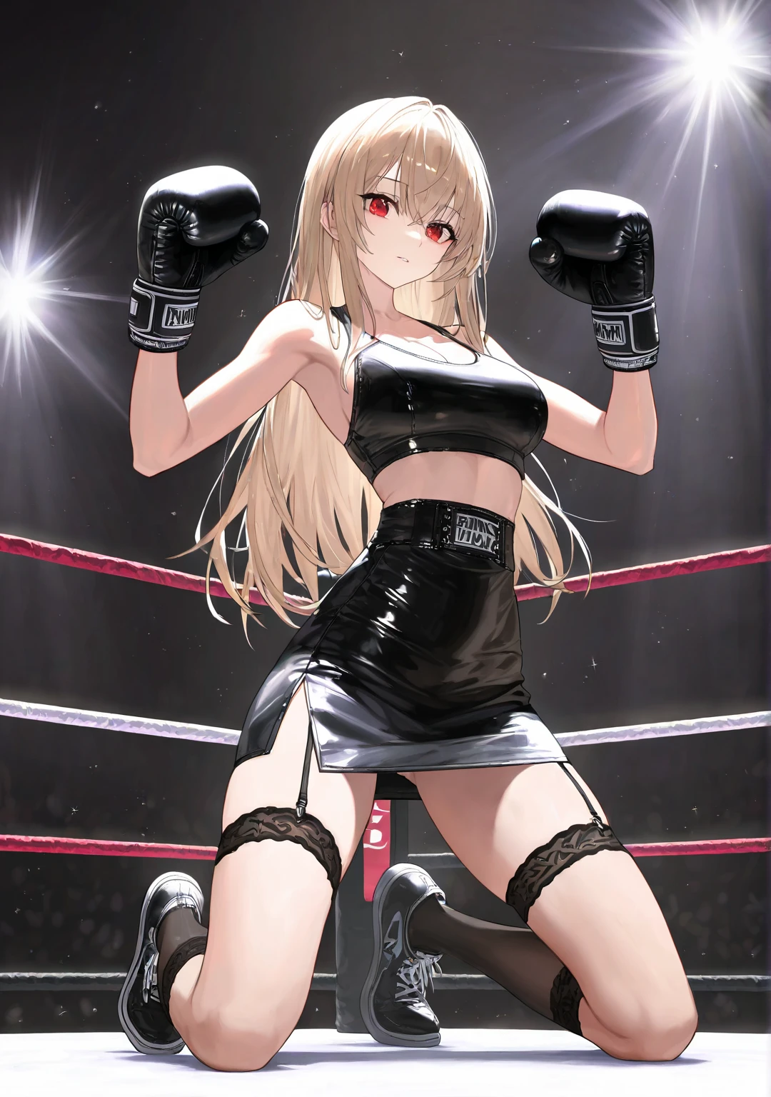 ((masterpiece)), disorganized, she is sadistic、aqua eye, blonde long hair,beautiful white skin、white ribbon、open clothes、 ((charming))、open your lips、 Grinning smile、perfect proportions、(((Kickboxing)))、((in her room))、((kick the penis))、(she kicks the guy)、(((Mixed wrestling))), (((She is knee striking))), ((1boy)), (man falling down)、((penis)), (((eject cum))), ((cum on leg)), Semen comes out of the penis, (penis on her leg), kicking、raise your knees、((kicking penis))、young face, cute woman, baby face, BREAK source_anime, high detail, small breasts, smug, looking at viewer,soles, feet, POV, Enraptured eyes, 10 yo., flat chest, expressionless, opened mouth, gaping mouth, gapemouth, best quality, highly detailed,
