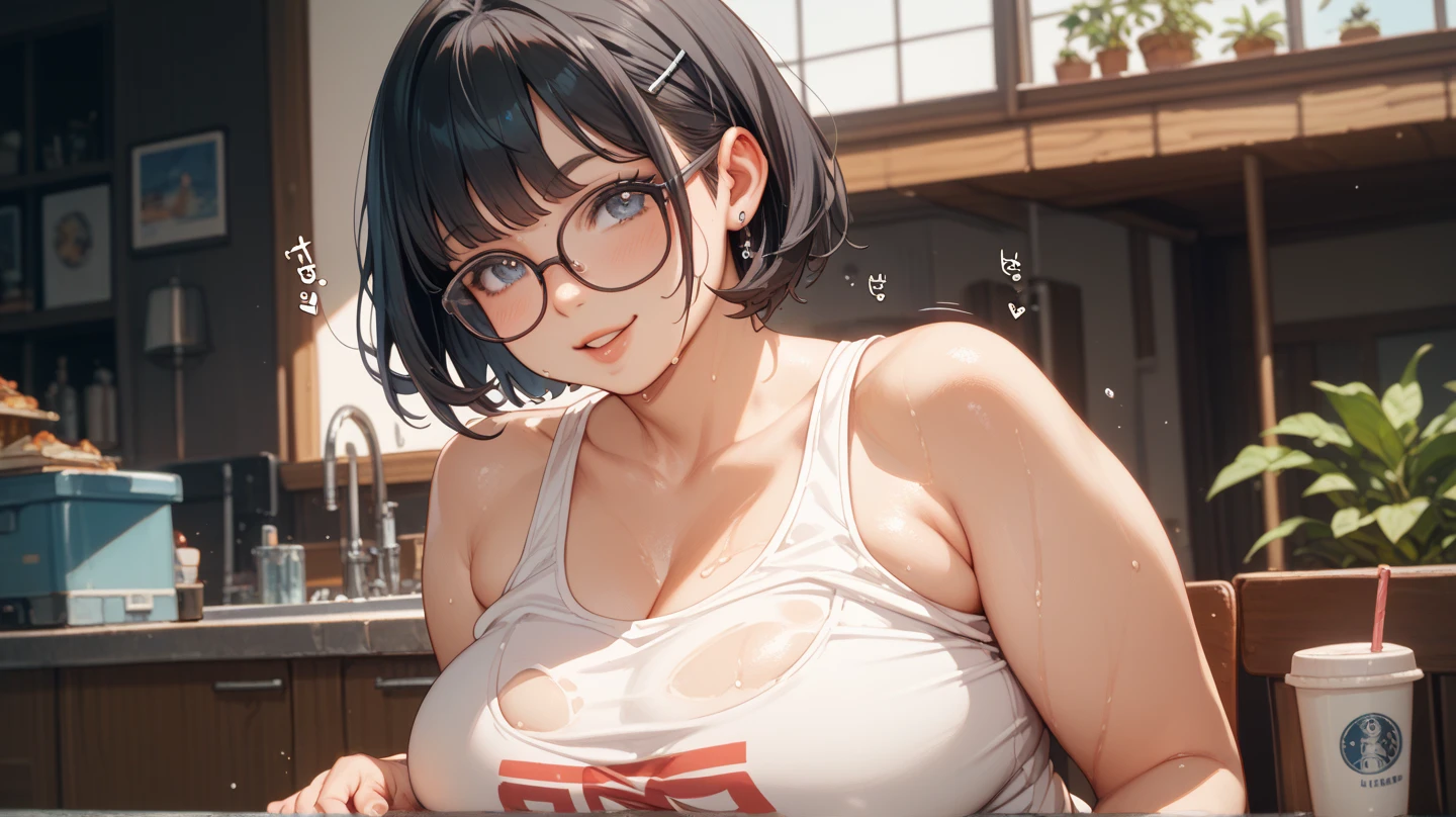 (a woman with glasses and teacher attire,sucking my penis,slightly sweaty and blushing,cum-covered:1.2),ultra-detailed,realistic,erotic portrait,potrait of a woman,sexy:1.1,naughty,explicit,provocative:1.1,adults only,oral sex,passionate,desire,bold,colorful lighting,blurred background,high resolution:1.2.