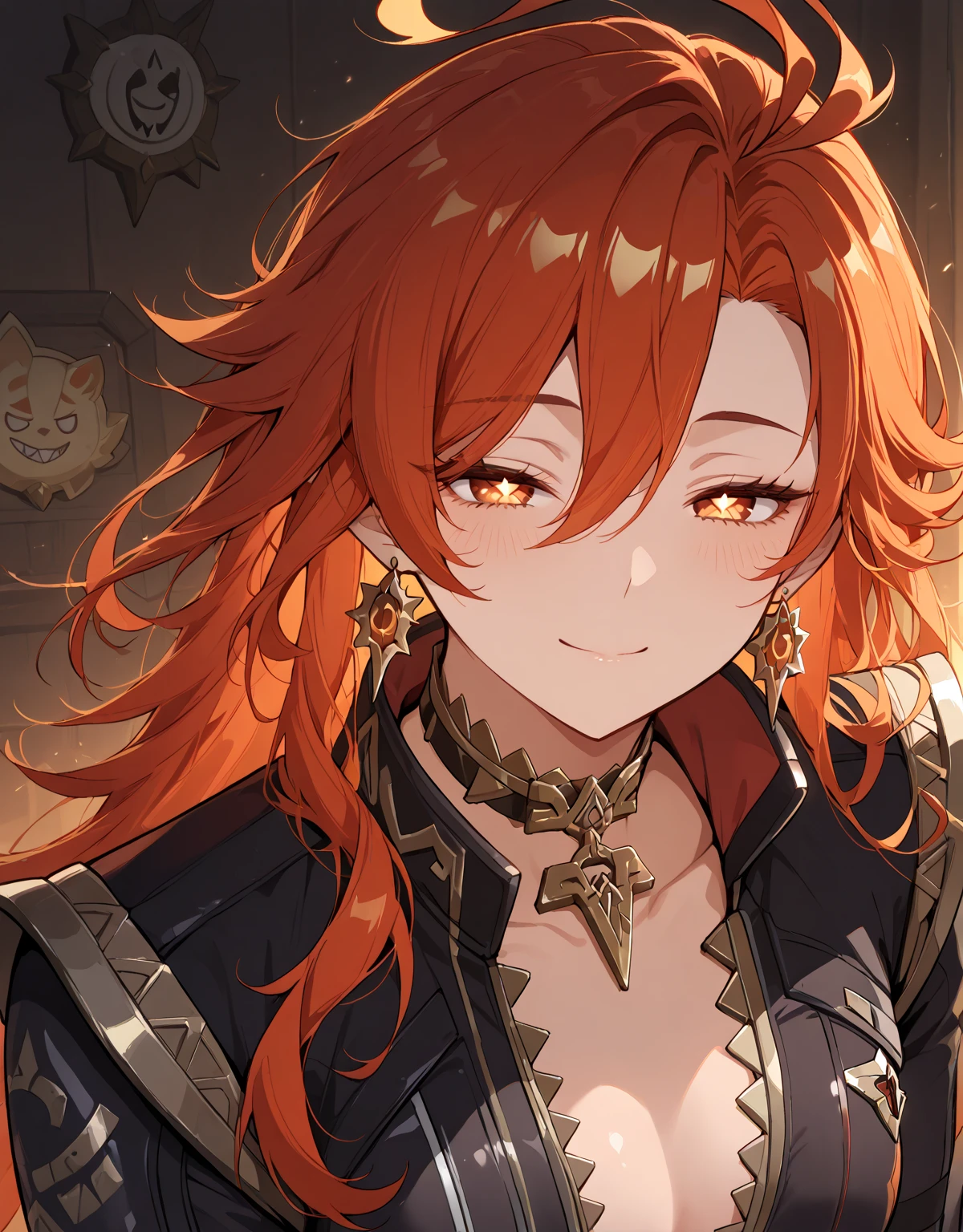 <lora:SumireX_V1:0.8>  masterpiece, best quality, sumirex, low ponytail, (sharp teeth:0.8), smirk, fantasy landscape, starry sky