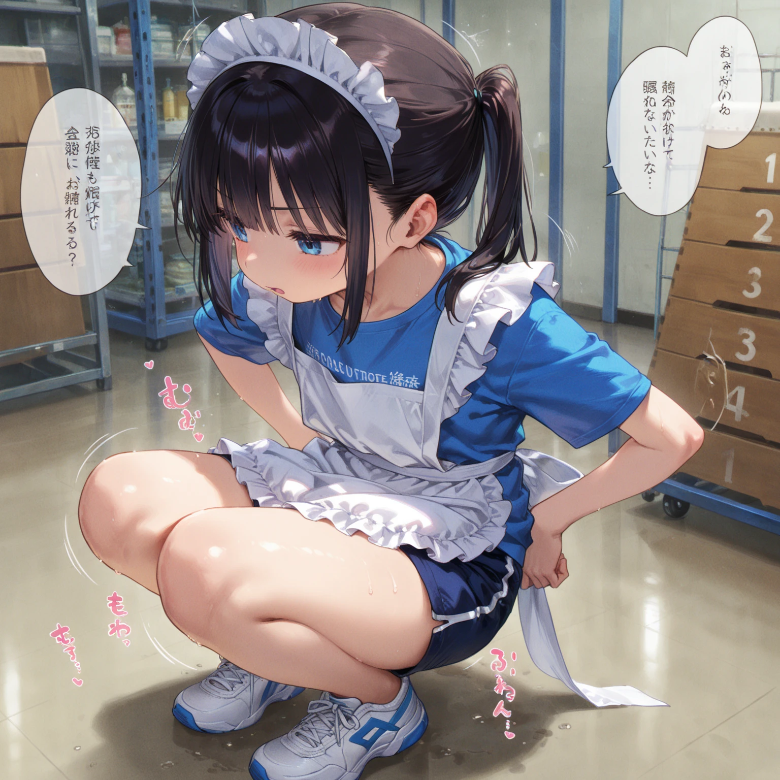 Shopping at the supermarket、There is a basket tanuki inside、Pick up and select the product、Merchandise Shed、Have a basket、Inserting a vibrator into your、blush、Pussy juice overflows from the pussy、The vibration of the vibrator makes her pussy juice drip、Vibrator Masturbation、Horny girl、、Her pussy juice is dripping all the way to the floor、Stringy pussy juice、童顔でYoung少女、 girl((童顔でYoung少女、Masturbation of elementary school girls))Young、children `s、school uniform(Man juice dripping from the crotch、Overflowing pussy juice)She straddles an inorganic dildo vibrator installed on the floor