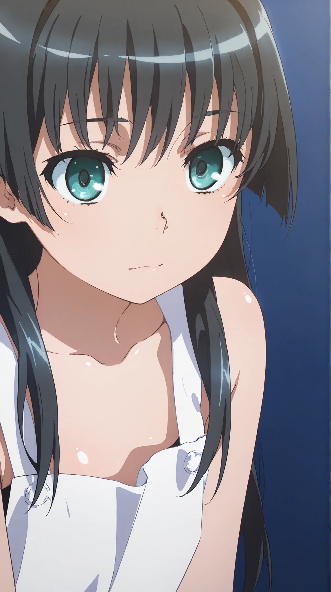 1girl, ((hikigaya komachi, yahari ore no seishun lovecome wa machigatteiru, black hair, blue eyes)), (glowing eyes:1.4), small breasts, half close eyes, cry, thigh, perfect face, perfect anatomy, light rays, photo background, extremely delicate body, smooth skin, feminine expression, (cristal clear eyes, beautiful face), (anime style:0.8), (highres), (artist m-da s-tarou:0.2), gorgeous lips, cinematic, (masterpiece), (best quality), (ultra-detailed), very aesthetic, illustration, perfect composition, intricate details, absurdres, detailed face, (4k, intricate),
