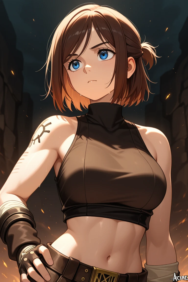 score_9, score_8_up, score_7_up, score_6_up, score_5_up, score_4_up, rating_questionable, pale  young sex slave with short chin-length hair, post-apocalyptic, wearing a slave collar and shackles, (((hands behind her back))), (((wearing a crop top and torn short skirt))), center of a post-apocalyptic town square, embarrassed and humiliated, standing leaning against a wall, exhausted, eyebags, (upper body portrait shot:0.9), masterpiece digital art, realistic,  detailed cute pretty face