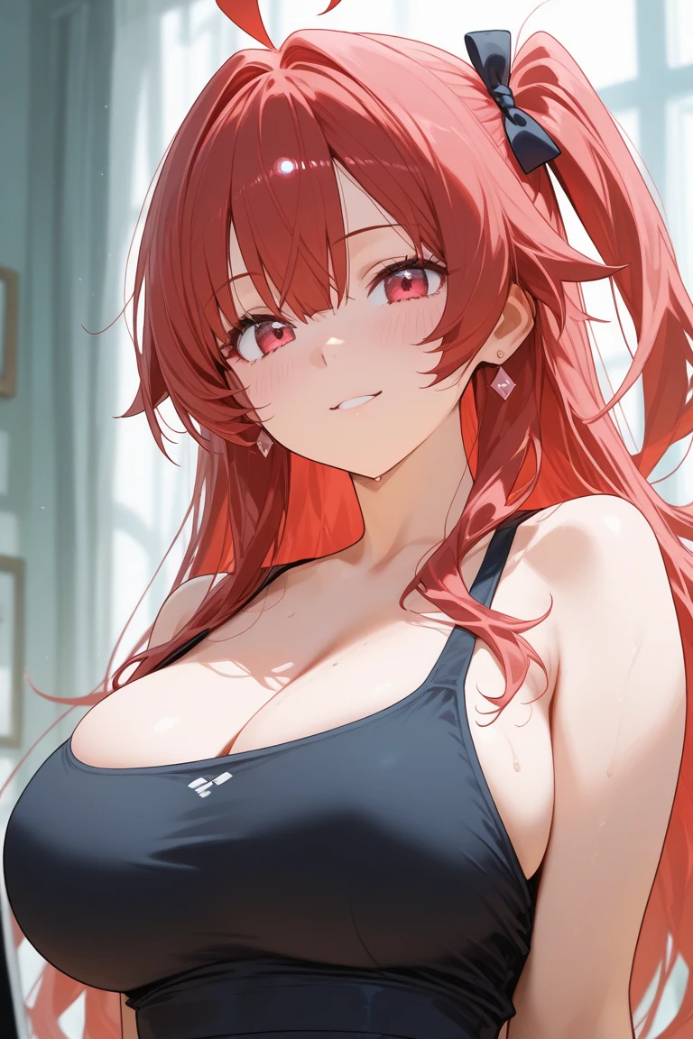 Highest quality, Ultra-high resolution, Very detailed), (Realistic,超Realistic), Beautiful illustrations, Perfect lighting,Written boundary depth,Beautiful body, Beautiful and juicy breasts,View your audience, Perfect Woman,Perfect Face, (Perfect Anatomy, Anatomically correct), Cute and symmetrical face、 Face、((Shiny Hair)),(かわいいsmile, smile)、Sexy Body、(masterpiece),8k,Very clear,(Ultra-realistic), One Girl,Wide Shot,((Large Breasts))、Captivating woman、((とてもLarge Breasts))、Cleavage、,(Highest quality), Realistic, (Live Action, Intricate details),((Highest quality, Ultra-high resolution, Very detailed), (Realistic,超Realistic), Beautiful illustrations, Perfect lighting,Written boundary depth,Beautiful body, Beautiful and juicy breasts,View your audience, Perfect Woman,Perfect Face, (Perfect Anatomy, Anatomically correct), Cute and symmetrical face、Babye、((Shiny Hair)),(かわいいsmile, smile)、Sexy Body、(masterpiece),8k,Very clear,(Ultra-realistic), One Girl,Wide Shot,((Large Breasts))、Captivating woman、((とてもLarge Breasts))、Cleavage、,(Highest quality), Realistic, (Live Action, Intricate details),(blue sky,Under the blazing sun), Beautiful Face,(Blurred cityscape background), Beautiful 16 year hiny wet skin, ((Beautiful wet long red hair)), (Parted bangs), ((Big red eyes、Long eyelashes)), Beautiful Face,(((Red Lingerie、Red Garter Belt))), ((Juicy lips))