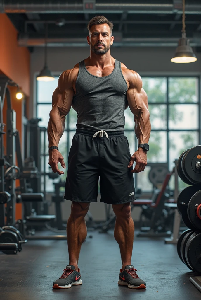 Muscular handsome anime boy