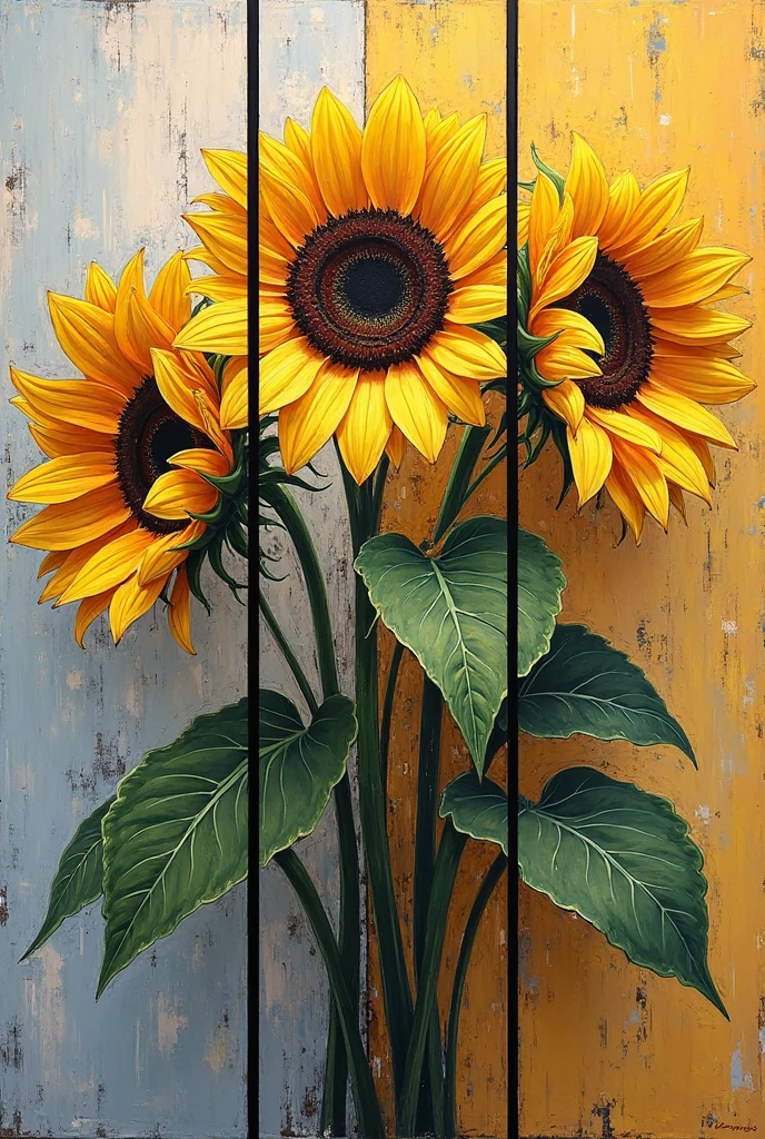 girassois .detalhes ,realista