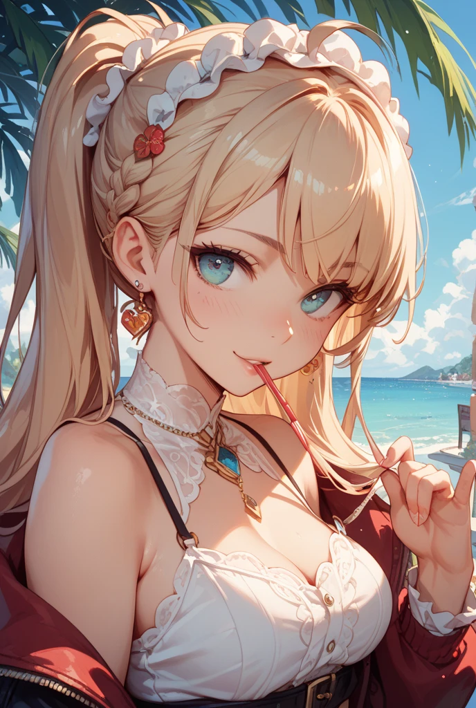 ultra-detailed, ((one girl)), (nsfw:1.4), (pale skin:1.4), in pastel colors gyaru, (heavy makeup), hyper detailed, absurdres, 8K, Beautiful Face, (Laugh shyly), ((teasing smile:1.8)), ((Wink:1.6)), (Laugh with your mouth wide open),((Tilt your face:1.6)), View your viewers, ((full-face blushed:1.5)),Glossy Red Lips, ((Big Breasts:1.6)), ((showing off breast)), ((undressing:1.3)), noon, on the train, (Brighten your face), ((Anime style background)),masterpiece, Highest quality, so beautiful,Latest, Complex details, (Red long nails), (nail art), (ring),(bracelet), (Floral Choker),AI-generated, Complex,High resolution, Highest quality, super high quality,3D Images、3D Images,One person,Long white hair,(High Ponytail), (wavy hair:1.3), White haired anime woman posing for a photo, ((Fine grain、blue eyes、glowing eyes:1.5)), (Squint your eyes:1.1),a hyperRealistic , hyperRealistic , Realistic,Anime woman with long white hair, Smooth anime CG art, (A girl in a gorgeous black kimono), ((Black furisode:1.3)), (Gold embroidery), (Red floral embroidery),Red long flower hair ornament,Floral Earrings,Mature Body, tall,Narrow waist, ((Sit in the seat)), ((leaning forward:1.5)), (from above), ((face waiting for kiss:1.6)),