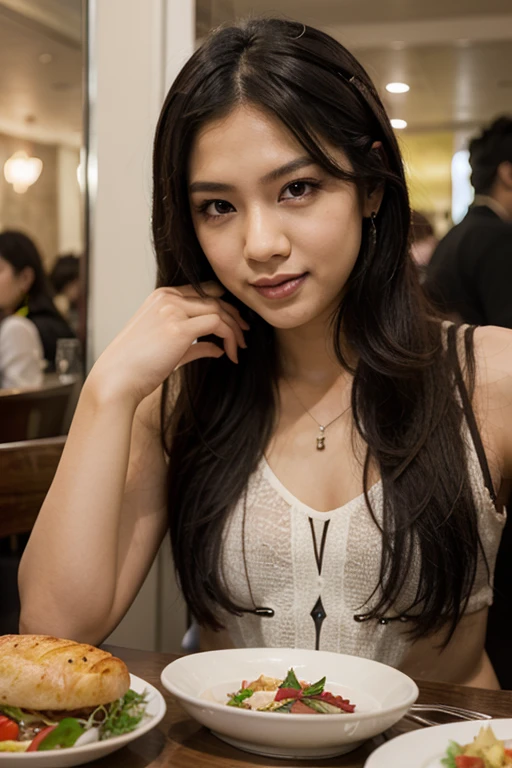 15Year old girl、 uniform、Japanese girls' high 、Chest buttons open、Stand with your legs apart、Viewer's perspective、(((Lifting skirt to show white lace panties)))、