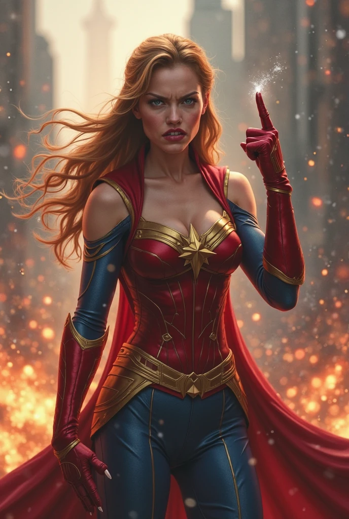wonderwoman, long long gorgeous shine blonde hair, slender body, latex, leotard, bright red costume, ((blown away)), enveloped in heat hell, red heat, (received heat bullet), (burning air), dark red space distorted, cruelly, (painful), helpless, (screaming in pain), eyes closed, holding on, crouching, gritting teeth, suffering, leaning back, shrimp warping, (lying face up), spreading hands, lifting feet off the ground, being blow through the air, seen many explosion, explosion nitting her, hair swaying in hot air, in underground base