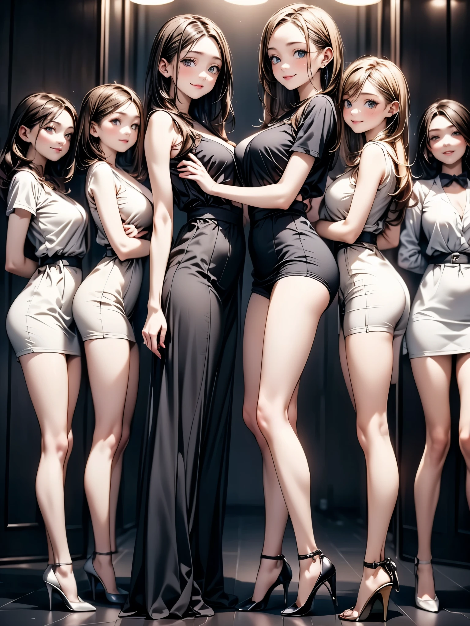 (Finest quality)),(A high resolution),(ultra-detailed art),(Meticulous portrayal),((Best Anime)),(Finest works of art),sharpness,Clear,Ultra-Precision Art,The art of astounding depiction,(masterpiece), high quality, stable diffusion, 

short Hair, short ponytail, purple hair, vibrant purple hair, extremely detailed hair, detailed bangs, with bangs, 

pretty face, beautiful lips, soft lips,pretty face, close up face, gorgeous beauty, 
green eyes,
serious face, pretty nose, beautiful nose, perfect nose, pretty eyes, beautiful eyes, sparkling eyes, detailed eyes, perfect eyes, looking at the camera,

happy, jolly, smiling, seductive, blushing, bukake, happy face, jolly face, excited face,


clear skin,white skin, soft skin, small bust, small breasts, smooth skin, mole in breast, 
beautiful girl irene, red velvet irene, 

slight cleavage, expose shoulders, perfect body, detailed thighs, detailed legs, perfect hands, perfect arms, detailed hands, detailed breasts, detailed nose, detailed lips, detailed arms, sexy body, 


show tongue, sexy thighs, sexy tongue, drooling, 
show whole body, fully body woman, 
pretty woman,sweaty face, sweaty thighs, sweaty breasts, sexy, seductive, horny, pointy nipples, 

micro bikini, micro bra, micro panty, transparent bra, transparent panty, cameltoe, dripping nipples,


slimy hair, slimy wet body, slimy body, slimy breasts, wet breasts, wet panties, wet thighs,
body details,
standing full body, full body image from head to toe,
show legs, show thighs, cute standing female, horny female, 

happy friends laughing hard,
four horny girls, four girls standing seductively, four girls with different hair colors, sexy girls,

wearing transparent tshirt, wearing transparent mini shorts, girls wearing high-cut boots, sexy girl models, legs apart, feet apart, hands in waist, hands in hips, different standing poses, side stand, walking pose,
