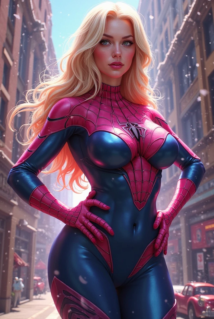 Realistic photographic portrait of {Homem-Aranha 2099 e Gwen Stacy, nu, Action {(Naked Fazendo sexo, (Fazendo sexo)}, {Neon lighting))}, pele lisa e suave, Symmetrical face, corpo todo, bunda grande, simetria e boca cheia sensualizando, ideal humano, Lente de 85 mm, f8, fotografia, ultra detalhes, Luz natural, backlight, foto, studio lighting
