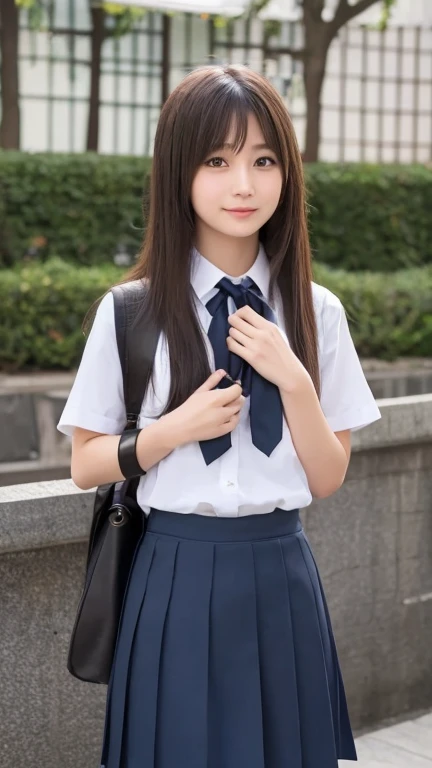 (masterpiece, highest quality:1.2), 8k, 12才のFull nudityの女の子, 85mm,Official AR RAW Photos, スーパースリムなスレンダーbeautiful girl, (Navy blue short skirt tucked up、下Half BodyFull nudity、Short sleeveの白シャツ、show me your ears、Naked girls photoshoot、Full nudity, Cute face, close, Half Body, It was a race, Gardenia, beautiful girl, , Thighs, Short sleeve, Station platform、 Looking at the audience, No makeup, (Big smile), Film Grain, chromatic aberration, Sharp focus, Face Light, Bright lighting, 10 generations, Detailed face, Background blur, (dark red tie:1.1)、((((((12 year old girl with her skirt pulled up))))))、((((((12才のFull nudity女子高生)))))、Narrow waist、Embarrassing pose、Shy and nervous girl、 Sad face