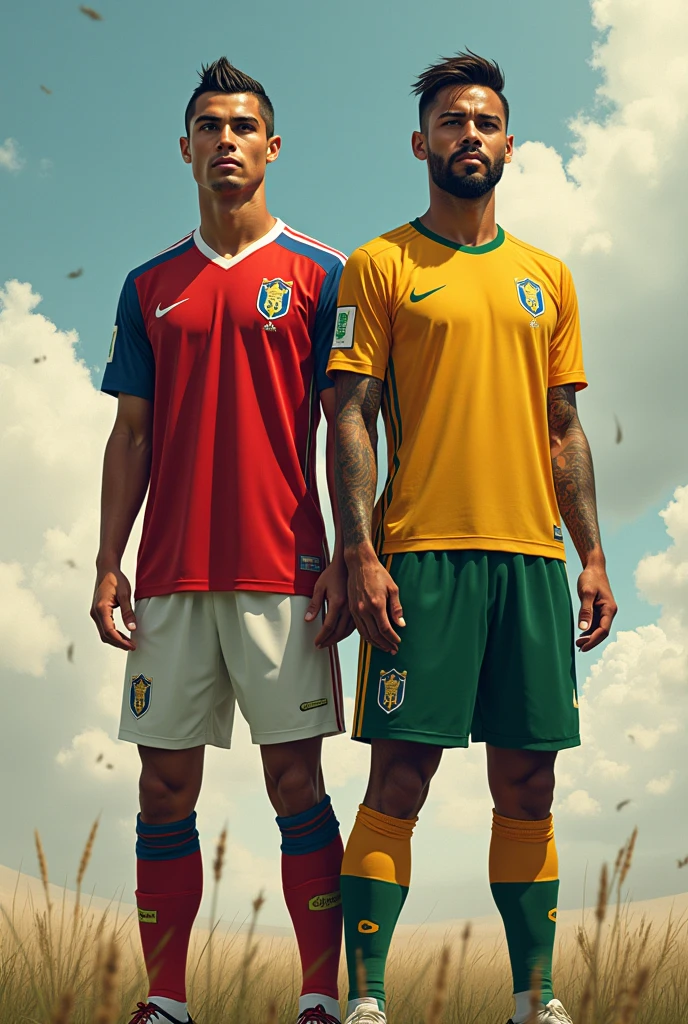 Create a photo of Lamin Yamal and Messi together